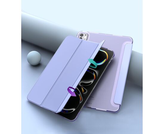 Чехол для планшета BeCover Tri Fold Hard Apple iPad Pro 11" M4 2024 Purple (711729), изображение 3 Чехол для планшета BeCover Tri Fold Hard Apple iPad Pro 11" M4 2024 Purple (711729), изображение 3