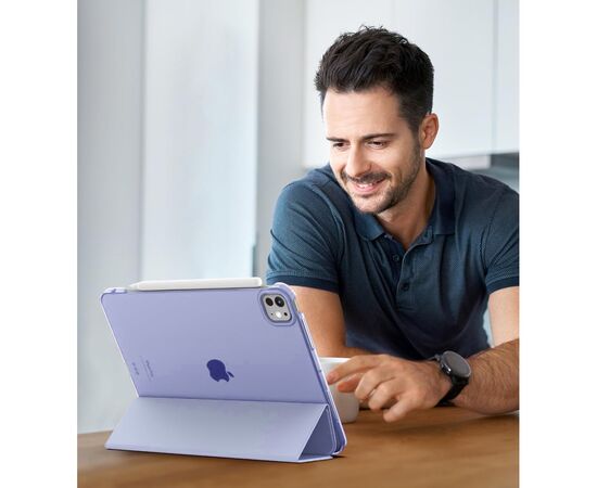Чехол для планшета BeCover Tri Fold Hard Apple iPad Pro 11" M4 2024 Purple (711729), изображение 6 Чехол для планшета BeCover Tri Fold Hard Apple iPad Pro 11" M4 2024 Purple (711729), изображение 6