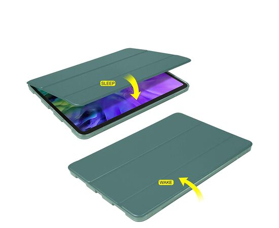 Чехол для планшета BeCover Tri Fold Hard Apple iPad Pro 12.9 2020/2021/2022 Dark Green (711720), изображение 5 Чехол для планшета BeCover Tri Fold Hard Apple iPad Pro 12.9 2020/2021/2022 Dark Green (711720), изображение 5