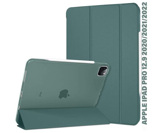 Чехол для планшета BeCover Tri Fold Hard Apple iPad Pro 12.9 2020/2021/2022 Dark Green (711720)