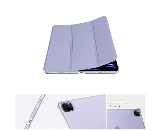 Чехол для планшета BeCover Tri Fold Hard Apple iPad Pro 12.9 2020/2021/2022 Purple (711722), изображение 2 Чехол для планшета BeCover Tri Fold Hard Apple iPad Pro 12.9 2020/2021/2022 Purple (711722), изображение 2