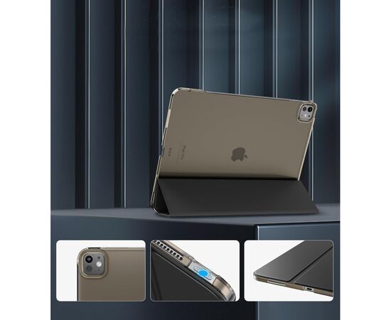 Чехол для планшета BeCover Tri Fold Hard Apple iPad Pro 13" M4 2024 Black (711730), изображение 3 Чехол для планшета BeCover Tri Fold Hard Apple iPad Pro 13" M4 2024 Black (711730), изображение 3