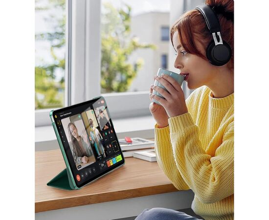 Чехол для планшета BeCover Tri Fold Hard Apple iPad Pro 13" M4 2024 Dark Green (711731), изображение 6 Чехол для планшета BeCover Tri Fold Hard Apple iPad Pro 13" M4 2024 Dark Green (711731), изображение 6