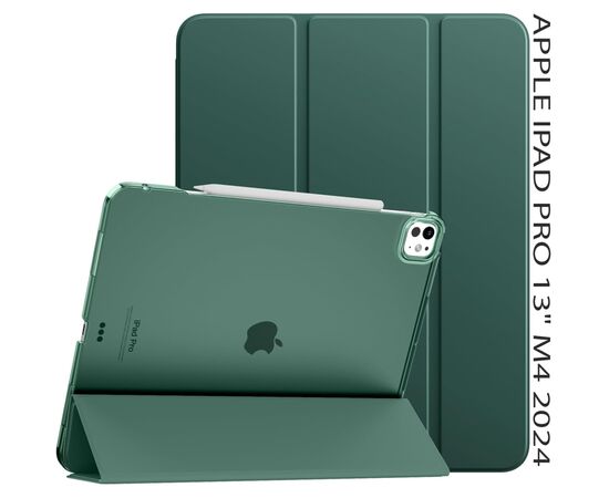 Чехол для планшета BeCover Tri Fold Hard Apple iPad Pro 13" M4 2024 Dark Green (711731)