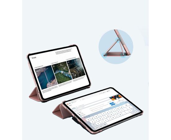 Чехол для планшета BeCover Tri Fold Hard Apple iPad Pro 13" M4 2024 Pink (711732), изображение 5 Чехол для планшета BeCover Tri Fold Hard Apple iPad Pro 13" M4 2024 Pink (711732), изображение 5