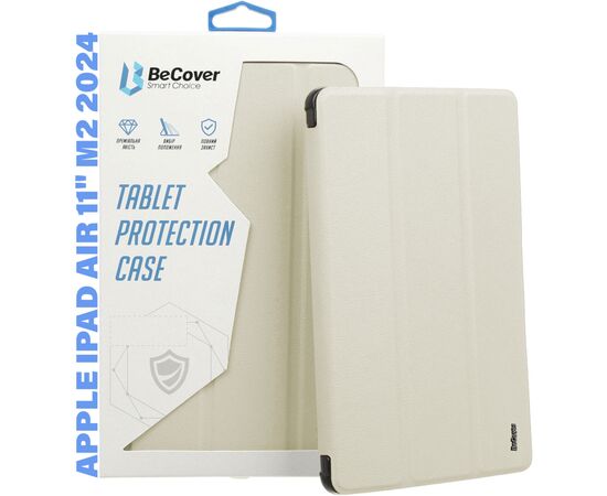 Чехол для планшета BeCover Tri Fold Soft TPU Silicone Apple iPad Air 11" M2 2024 Beige (711735), изображение 4 Чехол для планшета BeCover Tri Fold Soft TPU Silicone Apple iPad Air 11" M2 2024 Beige (711735), изображение 4
