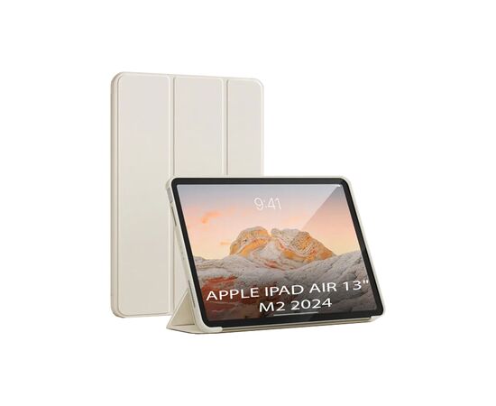 Чехол для планшета BeCover Tri Fold Soft TPU Silicone Apple iPad Air 13" M2 2024 Beige (711740)