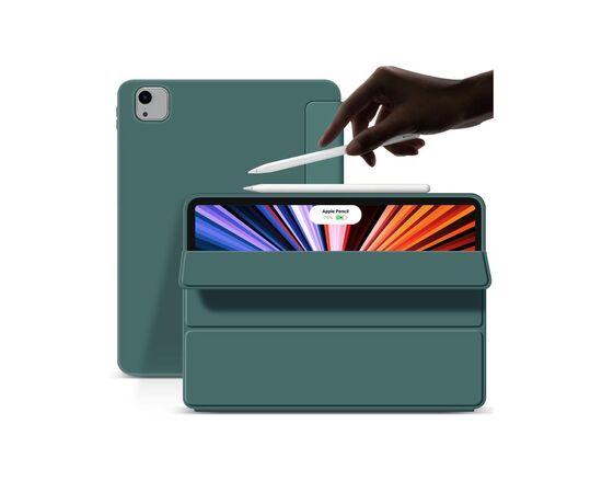 Чехол для планшета BeCover Tri Fold Soft TPU Silicone Apple iPad Air 13" M2 2024 Dark Green (711470), изображение 2 Чехол для планшета BeCover Tri Fold Soft TPU Silicone Apple iPad Air 13" M2 2024 Dark Green (711470), изображение 2