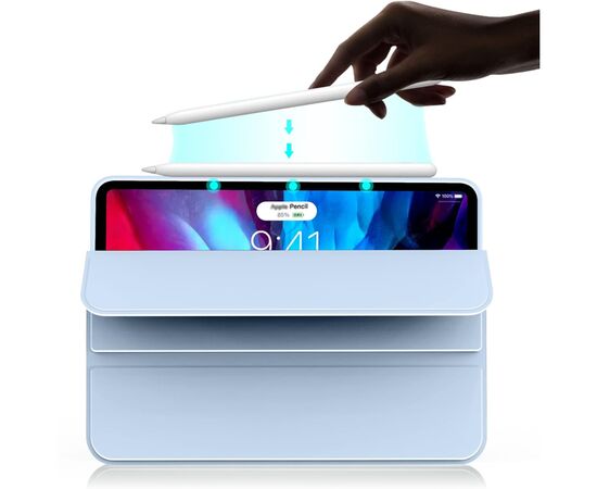 Чехол для планшета BeCover Tri Fold Soft TPU Silicone Apple iPad Air 13" M2 2024 Light Blue (711741), изображение 2 Чехол для планшета BeCover Tri Fold Soft TPU Silicone Apple iPad Air 13" M2 2024 Light Blue (711741), изображение 2