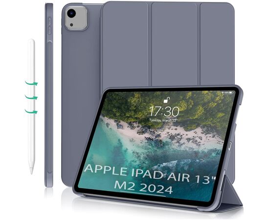 Чохол до планшета BeCover Tri Fold Soft TPU Silicone Apple iPad Air 13" M2 2024 Purple (711743)