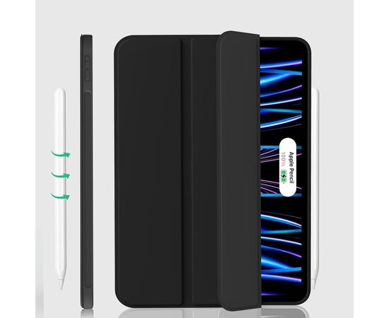 Чехол для планшета BeCover Tri Fold Soft TPU Silicone Apple iPad Pro 11" M4 2024 Black (711744), изображение 3 Чехол для планшета BeCover Tri Fold Soft TPU Silicone Apple iPad Pro 11" M4 2024 Black (711744), изображение 3