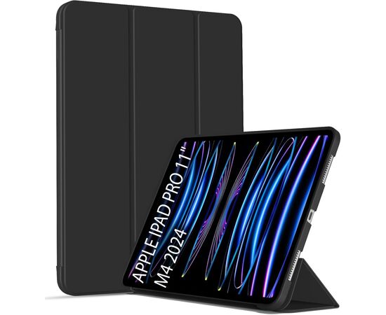 Чохол до планшета BeCover Tri Fold Soft TPU Silicone Apple iPad Pro 11" M4 2024 Black (711744)