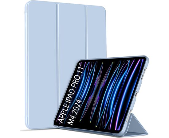 Чехол для планшета BeCover Tri Fold Soft TPU Silicone Apple iPad Pro 11" M4 2024 Light Blue (711748)