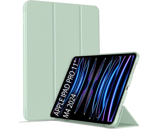 Чохол до планшета BeCover Tri Fold Soft TPU Silicone Apple iPad Pro 11" M4 2024 Light Green (711747)