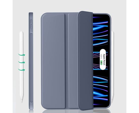 Чехол для планшета BeCover Tri Fold Soft TPU Silicone Apple iPad Pro 11" M4 2024 Purple (711749), изображение 3 Чехол для планшета BeCover Tri Fold Soft TPU Silicone Apple iPad Pro 11" M4 2024 Purple (711749), изображение 3