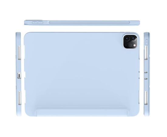 Чехол для планшета BeCover Tri Fold Soft TPU Silicone Apple iPad Pro 12.9 2020/2021/2022 Light Blue (711737), изображение 2 Чехол для планшета BeCover Tri Fold Soft TPU Silicone Apple iPad Pro 12.9 2020/2021/2022 Light Blue (711737), изображение 2