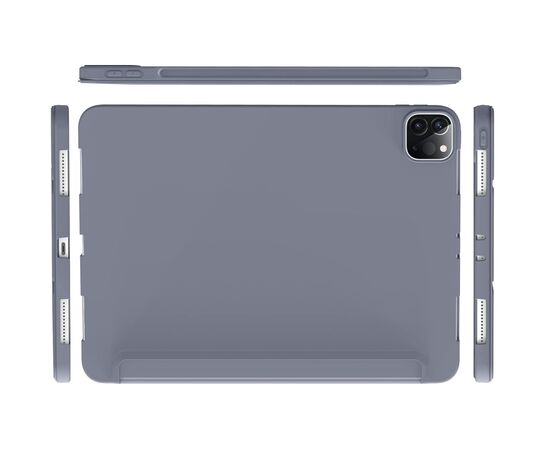 Чехол для планшета BeCover Tri Fold Soft TPU Silicone Apple iPad Pro 12.9 2020/2021/2022 Purple (711739), изображение 2 Чехол для планшета BeCover Tri Fold Soft TPU Silicone Apple iPad Pro 12.9 2020/2021/2022 Purple (711739), изображение 2