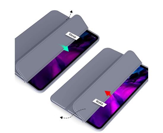 Чехол для планшета BeCover Tri Fold Soft TPU Silicone Apple iPad Pro 12.9 2020/2021/2022 Purple (711739), изображение 4 Чехол для планшета BeCover Tri Fold Soft TPU Silicone Apple iPad Pro 12.9 2020/2021/2022 Purple (711739), изображение 4