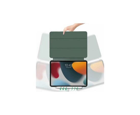 Чехол для планшета BeCover Tri Fold Soft TPU Silicone Apple iPad Pro 13" M4 2024 Dark Green (711752), изображение 2 Чехол для планшета BeCover Tri Fold Soft TPU Silicone Apple iPad Pro 13" M4 2024 Dark Green (711752), изображение 2