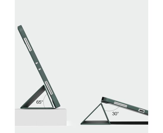 Чехол для планшета BeCover Tri Fold Soft TPU Silicone Apple iPad Pro 13" M4 2024 Dark Green (711752), изображение 3 Чехол для планшета BeCover Tri Fold Soft TPU Silicone Apple iPad Pro 13" M4 2024 Dark Green (711752), изображение 3