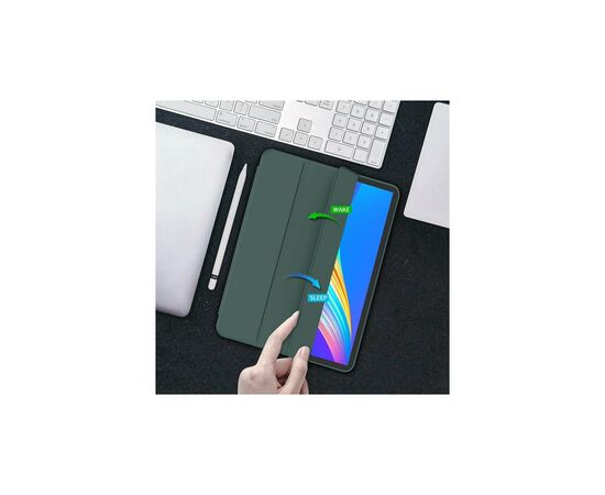 Чехол для планшета BeCover Tri Fold Soft TPU Silicone Apple iPad Pro 13" M4 2024 Dark Green (711752), изображение 5 Чехол для планшета BeCover Tri Fold Soft TPU Silicone Apple iPad Pro 13" M4 2024 Dark Green (711752), изображение 5