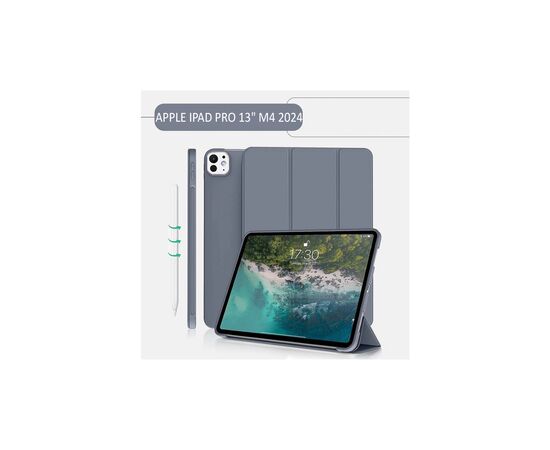 Чехол для планшета BeCover Tri Fold Soft TPU Silicone Apple iPad Pro 13" M4 2024 Purple (711754), изображение 6 Чехол для планшета BeCover Tri Fold Soft TPU Silicone Apple iPad Pro 13" M4 2024 Purple (711754), изображение 6