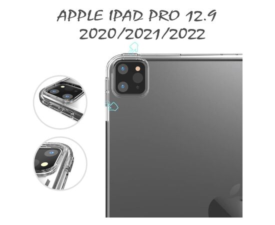 Чехол для планшета BeCover Transparancy Apple iPad Pro 12.9 2020/2021/2022 (711681), изображение 5 Чехол для планшета BeCover Transparancy Apple iPad Pro 12.9 2020/2021/2022 (711681), изображение 5