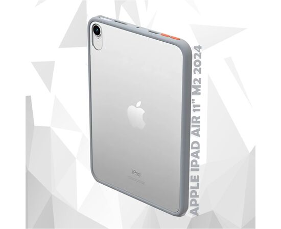 Чехол для планшета BeCover Transparancy Shell Edge Gray Apple iPad Air 11" M2 2024 (711686), изображение 6 Чехол для планшета BeCover Transparancy Shell Edge Gray Apple iPad Air 11" M2 2024 (711686), изображение 6