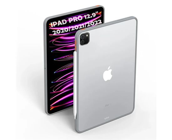 Чохол до планшета BeCover Transparancy Shell Edge Gray Apple iPad Pro 12.9 2020/2021/2022 (711687)