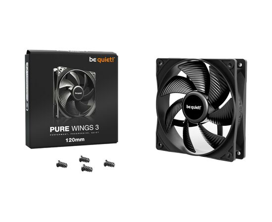 Кулер для корпуса Be quiet! PURE WINGS 3 120mm (BL104), изображение 6 Кулер для корпуса Be quiet! PURE WINGS 3 120mm (BL104), изображение 6