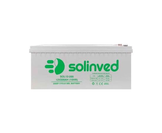 Батарея к ИБП Solinved 12V-200Ah, GEL (SLG200-12), изображение 2 Батарея к ИБП Solinved 12V-200Ah, GEL (SLG200-12), изображение 2