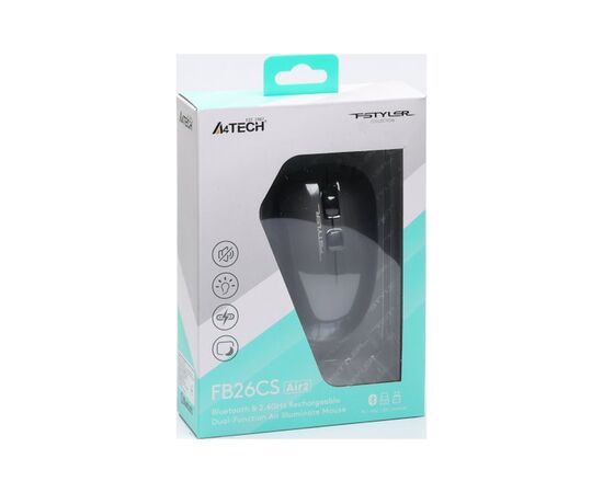 Мишка A4Tech FB26CS Air2 Wireless/Bluetooth Smoky Grey (4711421999090), зображення 11 Мишка A4Tech FB26CS Air2 Wireless/Bluetooth Smoky Grey (4711421999090), зображення 11