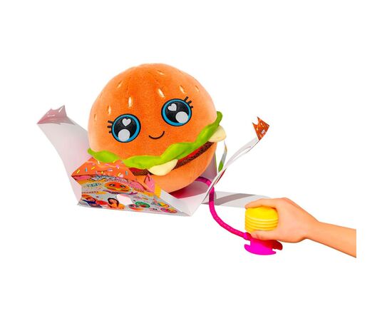 Мягкая игрушка Biggies серии Little Foodies – Бургер (надувная игрушка, насос) (BIG002-BU), изображение 4 Мягкая игрушка Biggies серии Little Foodies – Бургер (надувная игрушка, насос) (BIG002-BU), изображение 4
