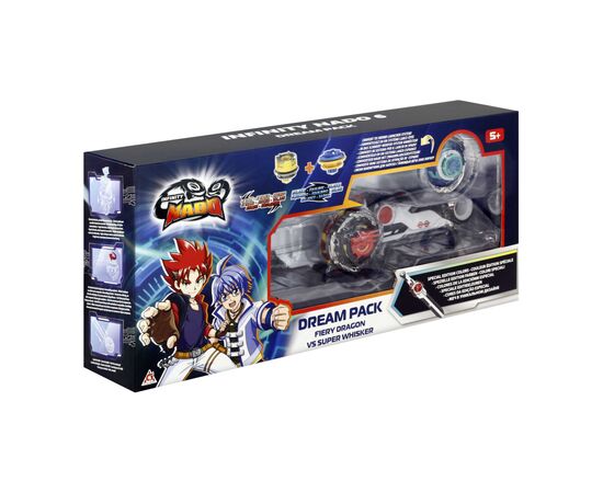 Волчок Infinity Nado Набор VI Dream Pack Огненный Дракон и Небесный Вихрь (Fiery Dragon vs Super Whisker) (EU654271), изображение 2 Волчок Infinity Nado Набор VI Dream Pack Огненный Дракон и Небесный Вихрь (Fiery Dragon vs Super Whisker) (EU654271), изображение 2