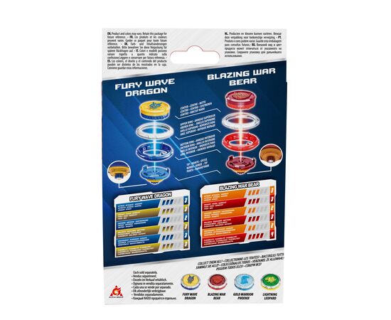 Волчок Infinity Nado Набор VI Starter Pack Fury Wave Dragon, Blazing War Bear Февраль Дракон и Горящий Боевой Медведь (EU654196), изображение 4 Волчок Infinity Nado Набор VI Starter Pack Fury Wave Dragon, Blazing War Bear Февраль Дракон и Горящий Боевой Медведь (EU654196), изображение 4