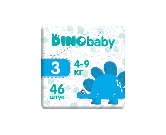Подгузник Dino Baby Размер 3 (4-9 кг) 46 шт (4823098410607), изображение 2 Подгузник Dino Baby Размер 3 (4-9 кг) 46 шт (4823098410607), изображение 2
