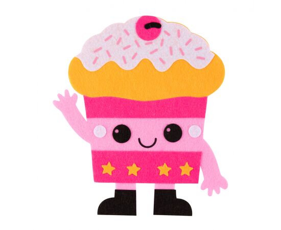 Набор для творчества 1 вересня Капкейк Аппликация из фетра (954576), изображение 3 Набор для творчества 1 вересня Капкейк Аппликация из фетра (954576), изображение 3