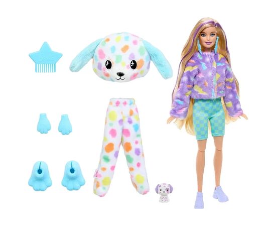 Кукла Barbie Cutie Reveal серии Цветные пушистики – далматинец (HRK41), изображение 3 Кукла Barbie Cutie Reveal серии Цветные пушистики – далматинец (HRK41), изображение 3