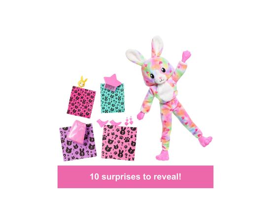 Кукла Barbie Cutie Reveal серии Цветные пушистики – кролик (HRK38), изображение 3 Кукла Barbie Cutie Reveal серии Цветные пушистики – кролик (HRK38), изображение 3