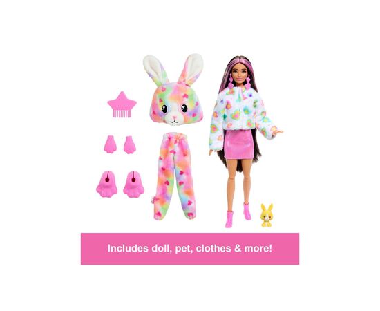 Кукла Barbie Cutie Reveal серии Цветные пушистики – кролик (HRK38), изображение 4 Кукла Barbie Cutie Reveal серии Цветные пушистики – кролик (HRK38), изображение 4