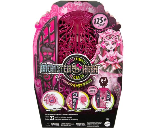 Кукла Monster High Набор-сюрприз Ужас-секреты Дракулоры серии Тайны монстров (HXH84), изображение 5 Кукла Monster High Набор-сюрприз Ужас-секреты Дракулоры серии Тайны монстров (HXH84), изображение 5
