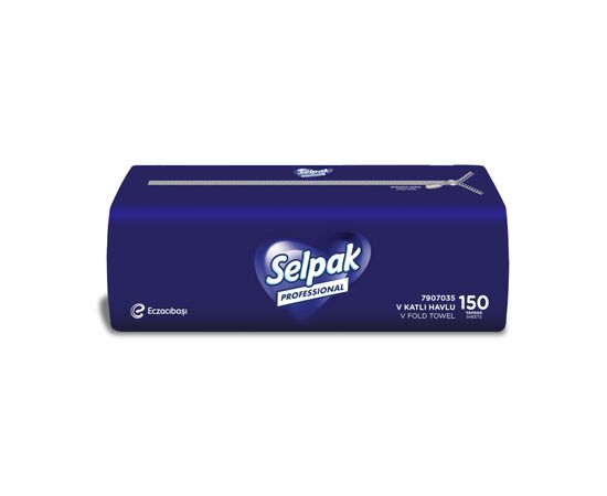 Бумажные полотенца Selpak Professional Premium V-сложение 2 слоя 150 шт. (8590530066021), изображение 2