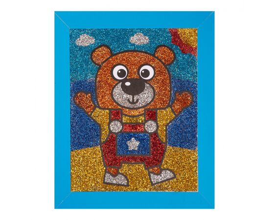 Набор для творчества 1 вересня Медвежонок Аппликация глитером (954562), изображение 3