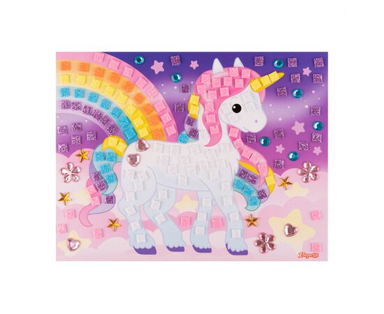 Набор для творчества 1 вересня Единорог Аппликация мозаика из фоамирана ЭВА и стразов (954573), изображение 3