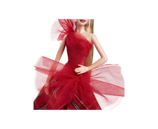 Кукла Barbie коллекционная Праздничная блондинка (HRM61), изображение 5 Кукла Barbie коллекционная Праздничная блондинка (HRM61), изображение 5