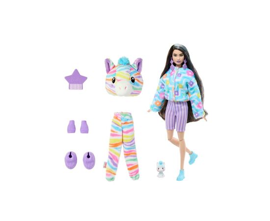 Кукла Barbie Cutie Reveal серии Цветные пушистики – зебра (HRK39), изображение 4 Кукла Barbie Cutie Reveal серии Цветные пушистики – зебра (HRK39), изображение 4