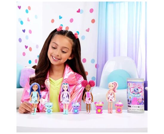 Лялька Barbie Челсі та друзі Pop Reveal серії Круті Бабл-ті (сюрприз) (HRK63), зображення 5 Лялька Barbie Челсі та друзі Pop Reveal серії Круті Бабл-ті (сюрприз) (HRK63), зображення 5