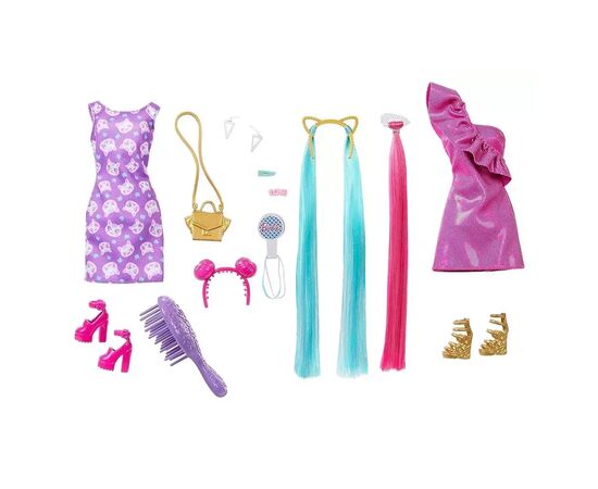 Кукла Barbie набор Удивительные прически (JDC85), изображение 4 Кукла Barbie набор Удивительные прически (JDC85), изображение 4