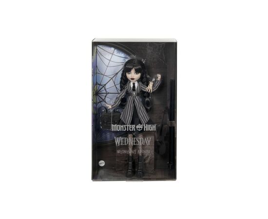 Кукла Monster High коллекционная Венздей в школьной форме (HXJ04), изображение 6 Кукла Monster High коллекционная Венздей в школьной форме (HXJ04), изображение 6