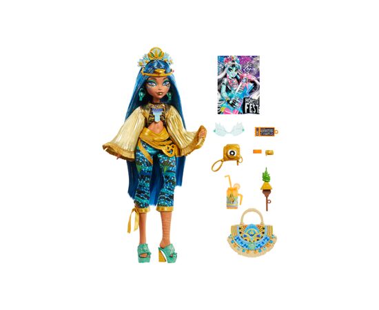Кукла Monster High Клео Монстро-фестиваль (HXH81), изображение 4 Кукла Monster High Клео Монстро-фестиваль (HXH81), изображение 4